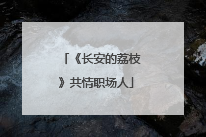 《长安的荔枝》共情职场人