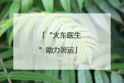 “火车医生”助力暑运