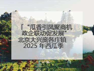 “瓜香引凤聚商机 政企联动促发展”北京大兴庞各庄镇 2025 年西瓜季政企联动产业推介活动圆满举行