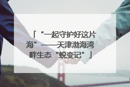 “一起守护好这片海”——天津渤海湾畔生态“蜕变记”