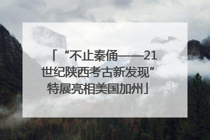 “不止秦俑——21世纪陕西考古新发现”特展亮相美国加州