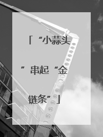“小蒜头”串起“金链条”