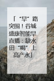 “旱”路突围！谷城盛康智能旱直播：缺水田“喝”上高产水
