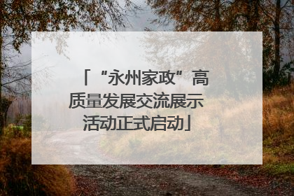 “永州家政”高质量发展交流展示活动正式启动