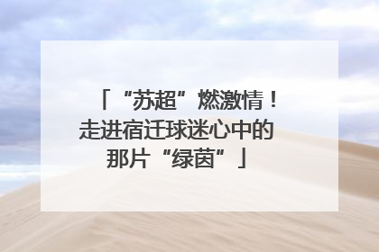 “苏超”燃激情！走进宿迁球迷心中的那片“绿茵”
