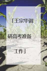 王宗华调研高考准备工作