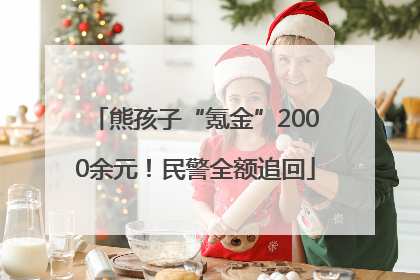 熊孩子“氪金”2000余元！民警全额追回