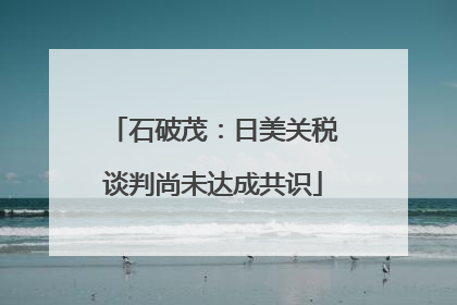 石破茂：日美关税谈判尚未达成共识