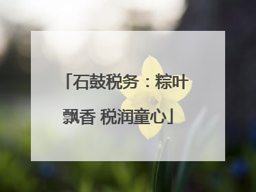 石鼓税务：粽叶飘香 税润童心