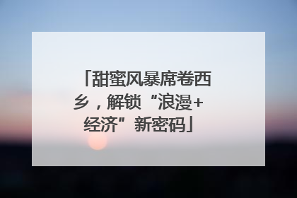 甜蜜风暴席卷西乡，解锁“浪漫+经济”新密码