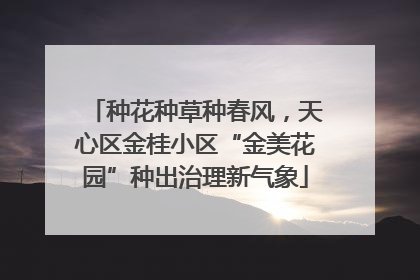种花种草种春风，天心区金桂小区“金美花园”种出治理新气象