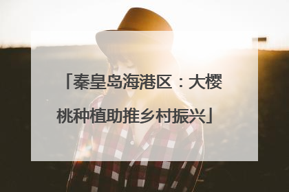 秦皇岛海港区：大樱桃种植助推乡村振兴