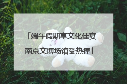端午假期享文化佳宴 南京文博场馆受热捧