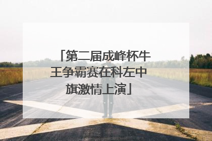 第二届成峰杯牛王争霸赛在科左中旗激情上演