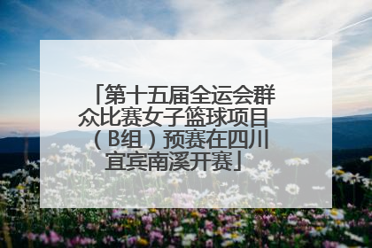 第十五届全运会群众比赛女子篮球项目（B组）预赛在四川宜宾南溪开赛