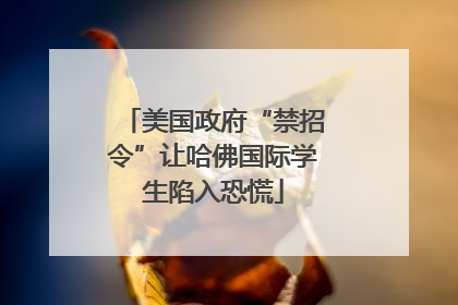 美国政府“禁招令”让哈佛国际学生陷入恐慌