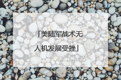 美陆军战术无人机发展受挫