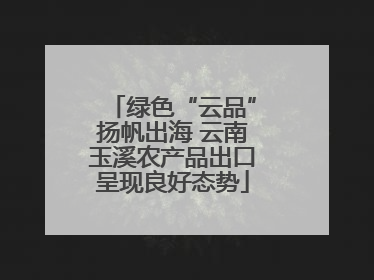 绿色“云品”扬帆出海 云南玉溪农产品出口呈现良好态势
