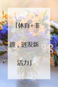 体育+非遗，迸发新活力