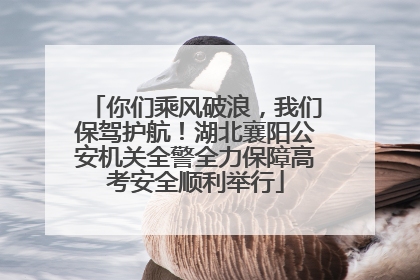 你们乘风破浪，我们保驾护航！湖北襄阳公安机关全警全力保障高考安全顺利举行