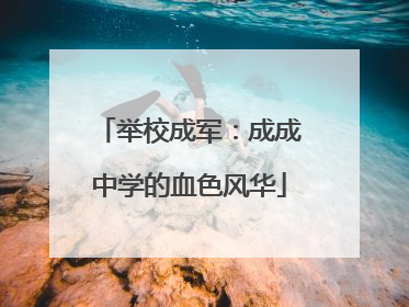 举校成军：成成中学的血色风华