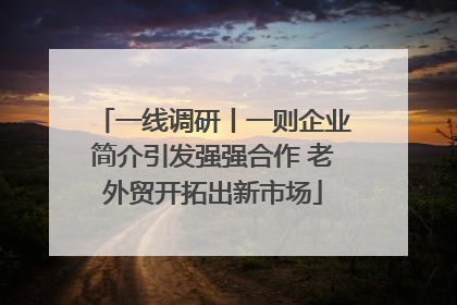 一线调研丨一则企业简介引发强强合作 老外贸开拓出新市场