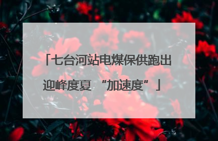 七台河站电煤保供跑出迎峰度夏 “加速度”