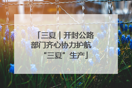 三夏｜开封公路部门齐心协力护航“三夏”生产