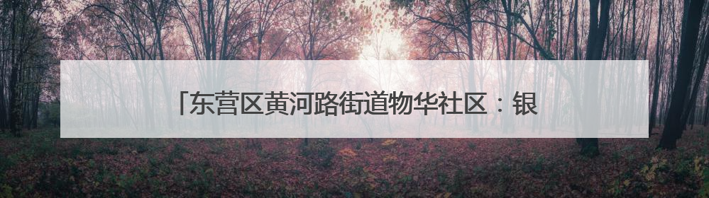 东营区黄河路街道物华社区：银龄互助焕新颜 共建共治暖民心