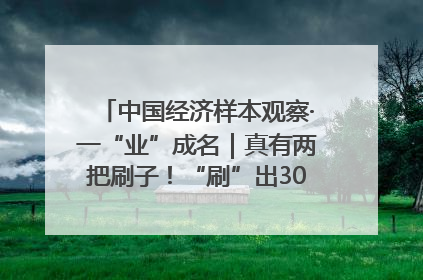 中国经济样本观察·一“业”成名｜真有两把刷子！“刷”出30亿级“颜值经济”