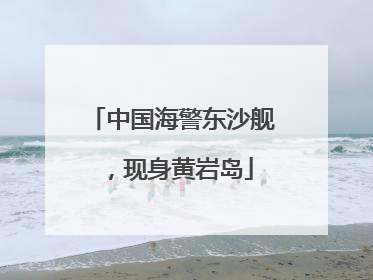 中国海警东沙舰，现身黄岩岛