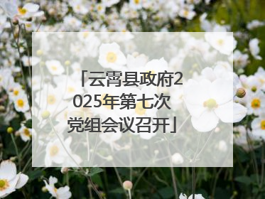 云霄县政府2025年第七次党组会议召开