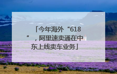 今年海外“618”，阿里速卖通在中东上线卖车业务
