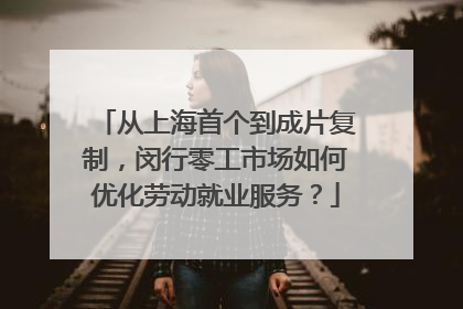 从上海首个到成片复制，闵行零工市场如何优化劳动就业服务？