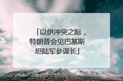 以伊冲突之际，特朗普会见巴基斯坦陆军参谋长