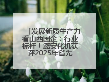 发展新质生产力看山西国企：行业标杆！潞安化机获评2025年省先进级智能工厂
