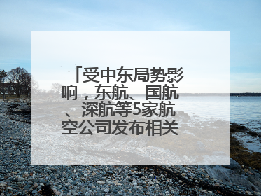 受中东局势影响，东航、国航、深航等5家航空公司发布相关航线退改政策