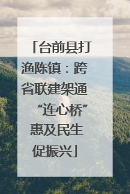 台前县打渔陈镇：跨省联建架通“连心桥” 惠及民生促振兴