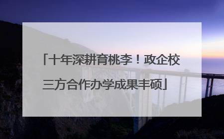 十年深耕育桃李！政企校三方合作办学成果丰硕