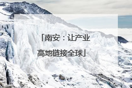 南安：让产业高地链接全球