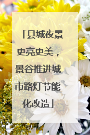 县城夜景更亮更美，景谷推进城市路灯节能化改造