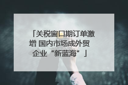 关税窗口期订单激增 国内市场成外贸企业“新蓝海”