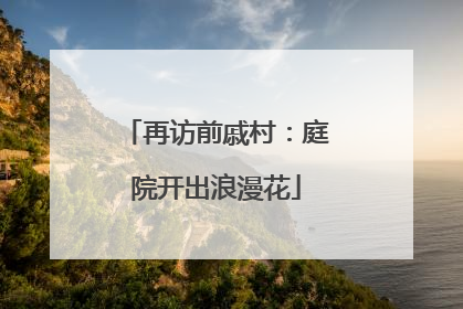 再访前戚村：庭院开出浪漫花