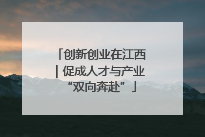 创新创业在江西｜促成人才与产业“双向奔赴”