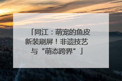 同江：萌宠的鱼皮新装刷屏！非遗技艺与“萌态跨界”
