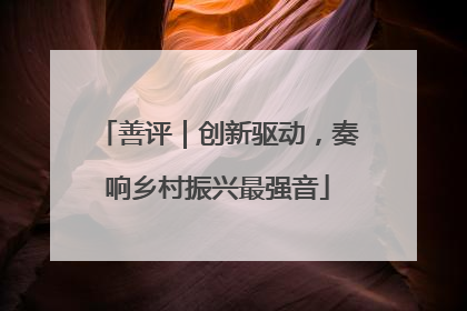 善评｜创新驱动，奏响乡村振兴最强音