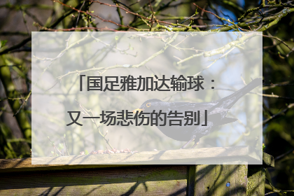 国足雅加达输球：又一场悲伤的告别