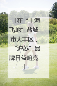 在“上海飞地”盐城市大丰区，“沪苏”品牌日益响亮