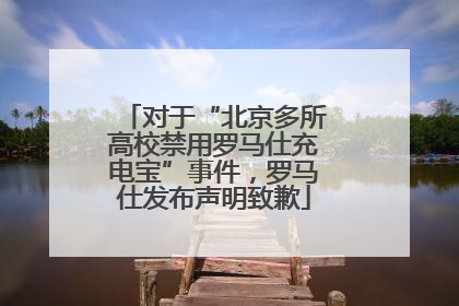 对于“北京多所高校禁用罗马仕充电宝”事件，罗马仕发布声明致歉
