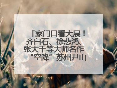 家门口看大展！齐白石、徐悲鸿、张大千等大师名作“空降”苏州尹山湖美术馆